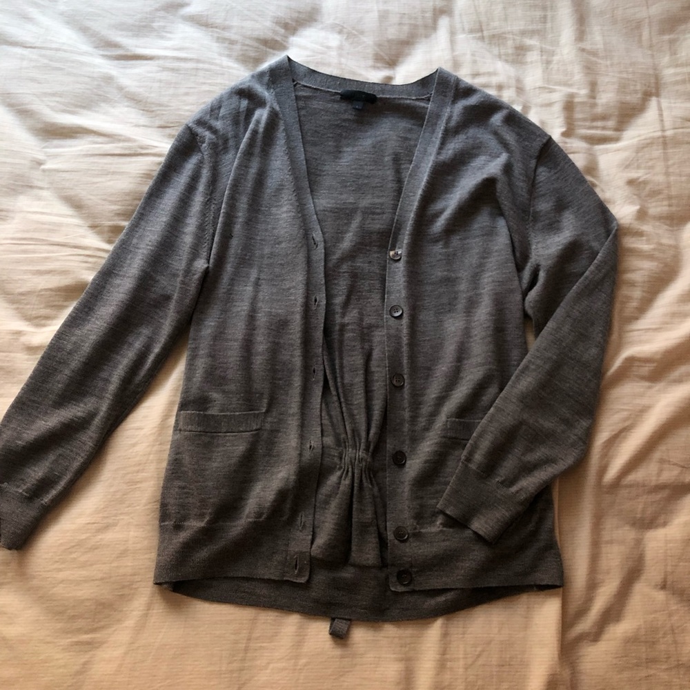 Jcrew Grey Cardigan